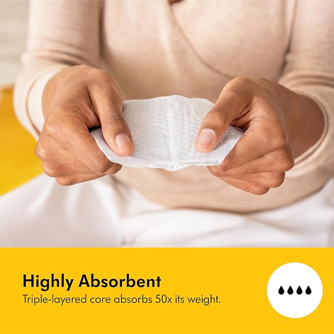 Medela Ultra-Breathable Nursing Pads, Highly Absorbent, Super Soft, Discreet Design for Comfortable Wear, Pack of 120