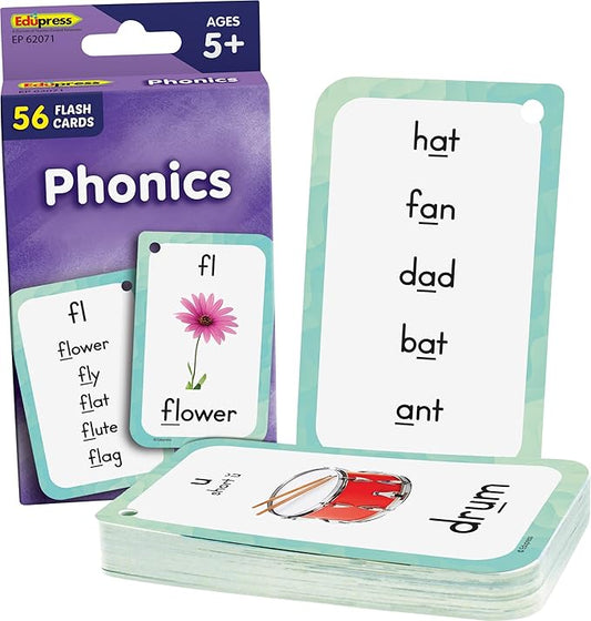Teacher Created Resources Phonics Flash Cards (EP62071), Medium