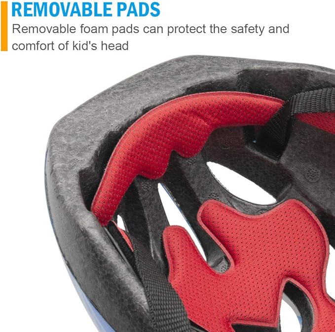 Kid Bicycle Helmets, LX LERMX Kids Bike Helmet Ages 3-5/5-14 Adjustable from Toddler to Youth Size, Durable Kids Bike Helmet with Fun Designs for Boys and Girls