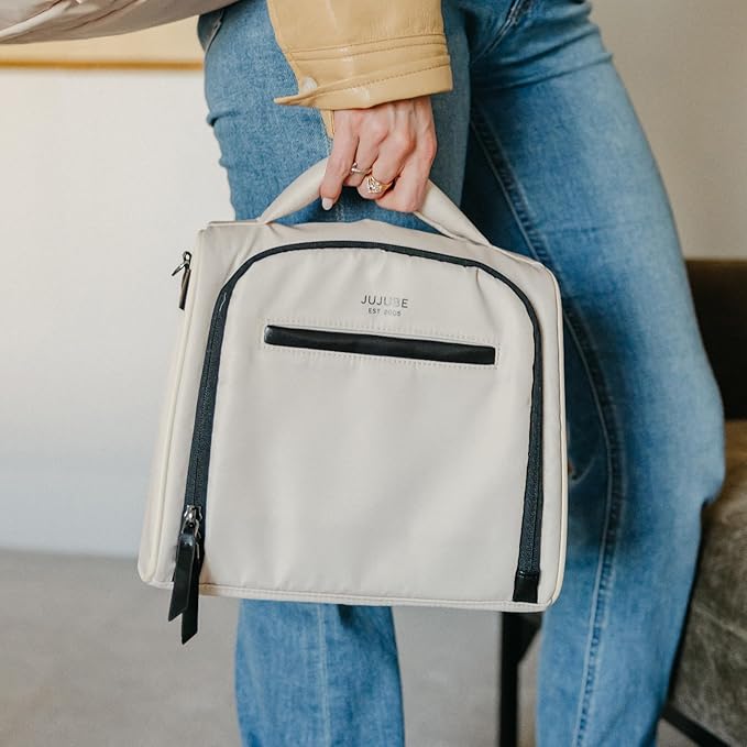 JuJuBe x Witney Carson - New Insulated Bottle Bag, Breastmilk Storage Bag for Baby Bottles, Waterproof Travel Lunch Bag or Cooler Bag for Nursing, Milk, Food, Snacks, Cloud, Mothers Day Gift