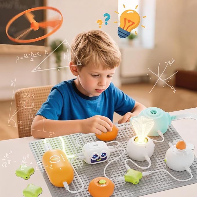 Science Kits for Kids, Circuit Exploration Kits with 448+ Electrical Circuit Projects Educational Electronics Toys for Boys & Girls Hands-On Engineering Toy, Birthday Gift for Ages 5 6 7 8 9 10 11 12