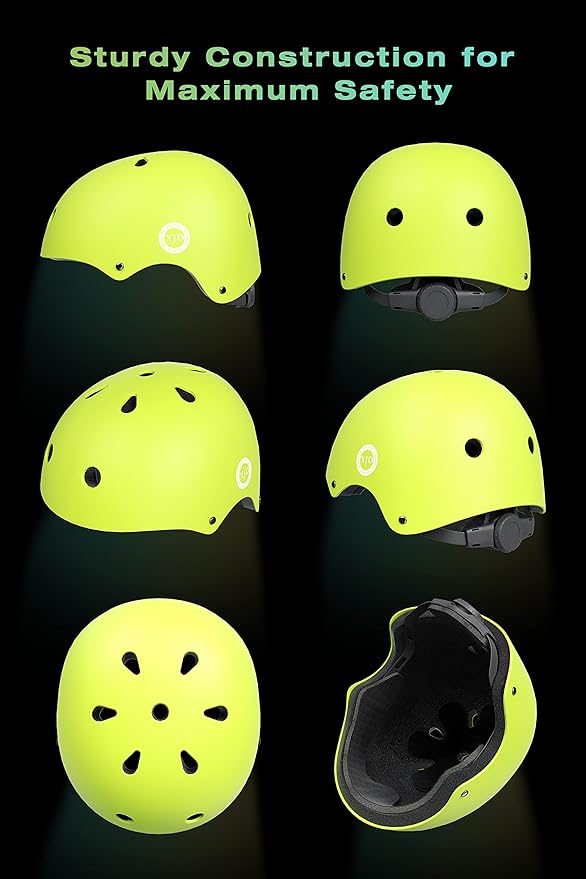 XJD Kids Bike Helmet,Multi-Sport Protective Gear Set for 3-5-8-14 Years Boys Girls with Knee and Elbow Pads Wrist Guards fit Roller Skates,Cycling,Skateboarding,Skating Scooter