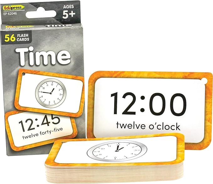 Teacher Created Resources Time Flash Cards (EP62046) 3-1/8" x 5-1/8"