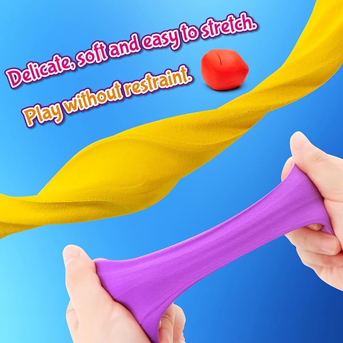 ESSENSON Modeling Clay Kit - 62 Colors Air Dry Magic Clay, Best Gift for Boys & Girls Age 3-12 Year Old, DIY Molding Kids, with Sculpting Tools, Decoration Accessories, Kids Art Crafts