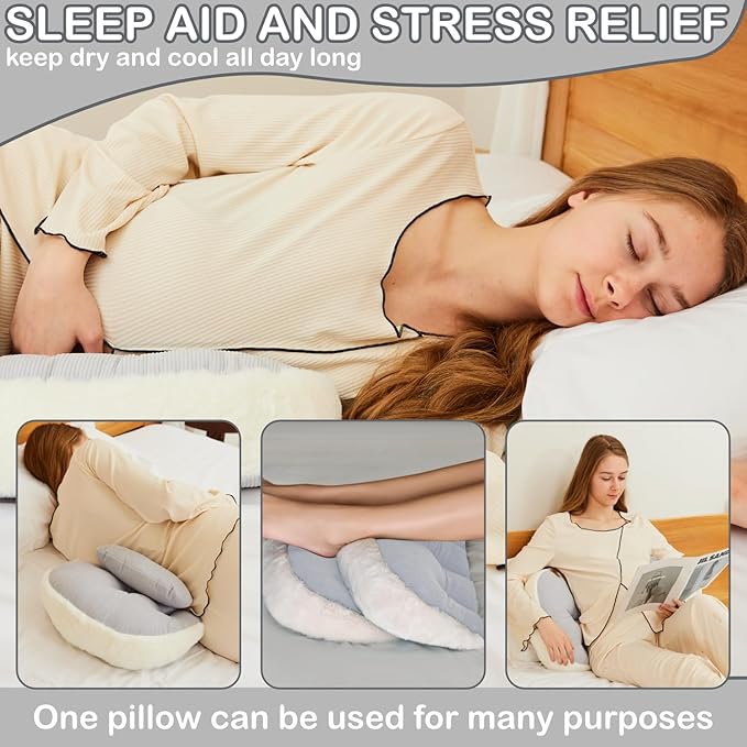 Pregnancy Pillow for Pregnant Women Sleeping,Pillow Maternity Pillow Support for Back, Legs, Belly, HIPS,Grey