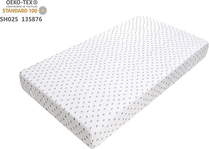 PINNKKU 4-Piece Crib Bedding Set for Boy & Girl, Includes Skirt, Blanket, Sheet & Diaper Bag, Floral, Standard Size