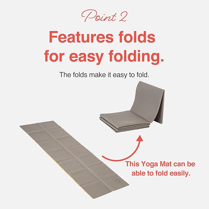 Folding Yoga Travel Pilates Mat Foldable Easy to Carry to Class Beach Park Tear resistant Travel Picnics 4mm Thick 9 Colors