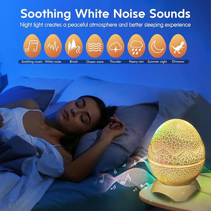 Rossetta Star Projector, Galaxy Projector LED Lights for Bedroom, Remote Control & White Noise Bluetooth Speaker, Night Light for Kids Room, Adults Home Theater, Christmas, Party, Bedroom Decor