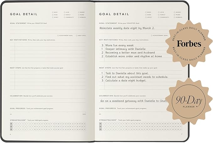 Full Focus Oatmeal Linen Planner by Michael Hyatt - The #1 Daily Planner to Set Annual Goals, Increase Focus, Eliminate Overwhelm, and Achieve Your Biggest Goals - Hardcover