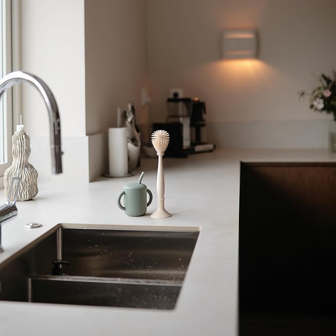 mushie 100% Silicone Training Cup & Straw for Toddlers | 6 Months+ (Tradewinds)