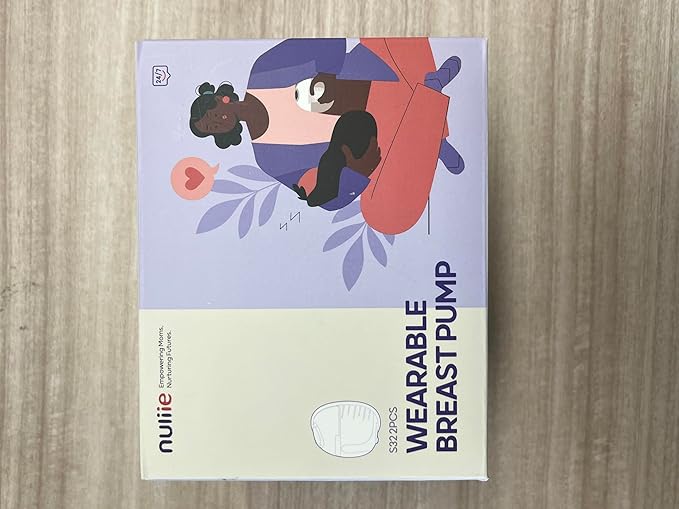 Nuliie Hands-Free Breast Pump, Wearable Breastfeeding Pump 4 Modes 9 Levels with 18/21/24MM Flange, Electric Breast Pump Portable, Replaced Pumping Accessories Included (2 Packs, Purple)