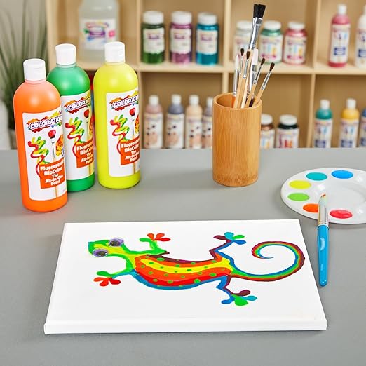 BioColor FBIOBL Paint, Fluorescent Blue - 16 oz.