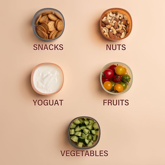 Moonkie Silicone Snack Containers for Kids | 8 oz Baby Food Storage Containers with Airtight Lids and A Snack Lid | Baby Food Jars | BPA Free | Freezer & Dishwasher Safe | 3 Pack