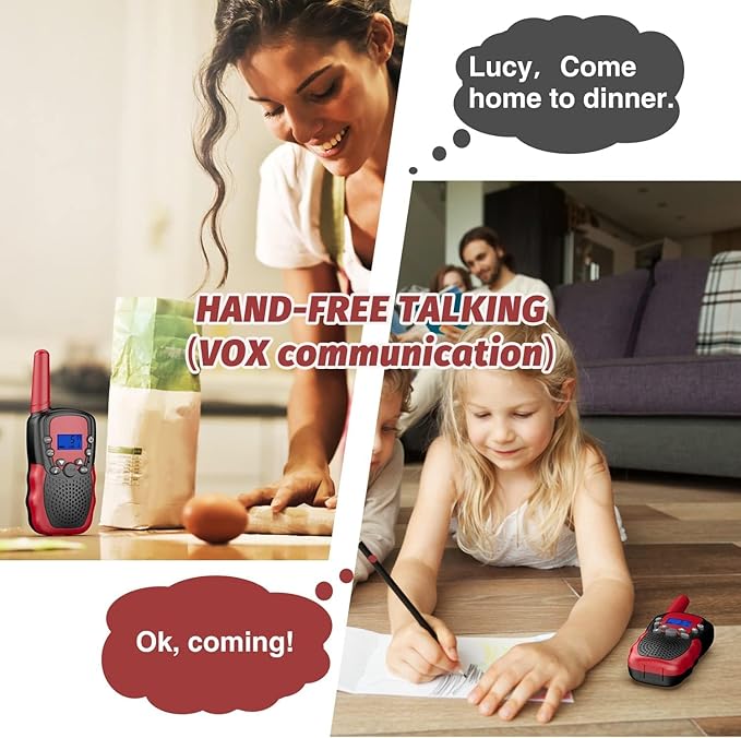 Selieve Outdoor Toys for Kids Ages 4-8, Walkie Talkies for Kids Long Distance 22 Channels 2 Way Radio Interactive Toys Birthday Gifts for 3-12 for Girls and Boys