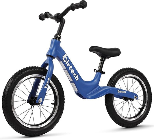 14" Kids Balance Bike for 3,4,5,6 Year Old Boys and Girls, Air Tires with Magnesium Alloy Frame, Lightweight No Pedal Toddler Training Bicycle