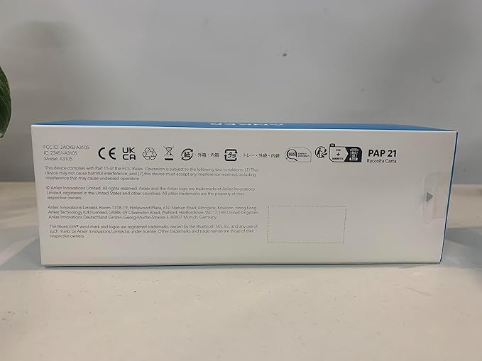 Anker Soundcore 2 12W Portable, Wireless Bluetooth Speaker with Better Bass, 24-Hour Playtime, 66ft Bluetooth Range, IPX7 Water Resistance, Built-in Mic, Ideal for Shower, Travel, Party, Beach - Blue