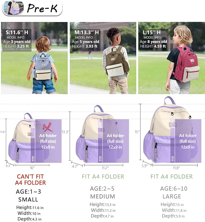 Toddler Backpack for Toddlers 1-2: Baby kids Backpack for daycare Boys Girls Not fit Folder