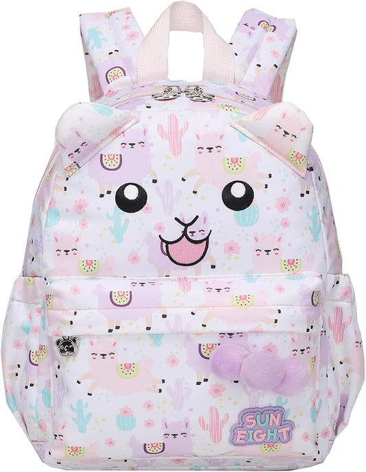 SUN EIGHT Toddler Backpack for Boys & Girls - Lightweight Kids Backpack for Preschool,Kindergarten & Travel,Cute Animal Design,Durable Small School Bag for Daycare (Ages 2-5)