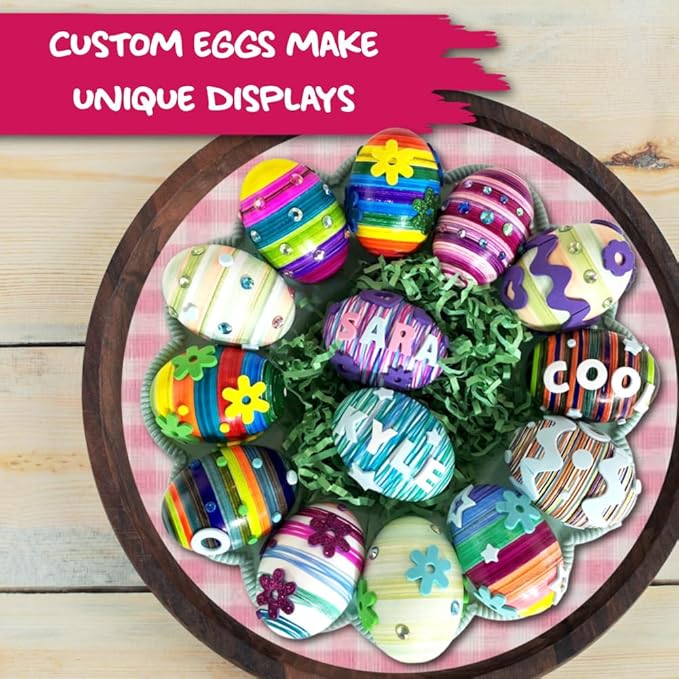 The Eggmazing Egg Decorator Easter Egg-cessory Pack - Accessory Pack for Egg Decorating - Markers, Adhesive Jewels and Foam Stickers - Arts and Crafts Kit
