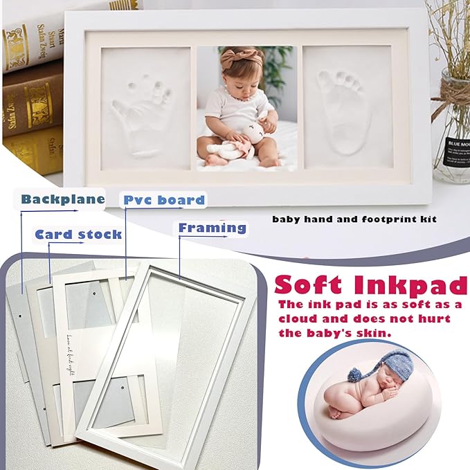 Inkless Newborn Hand & Footprint Kit - Baby Paw Print Gift