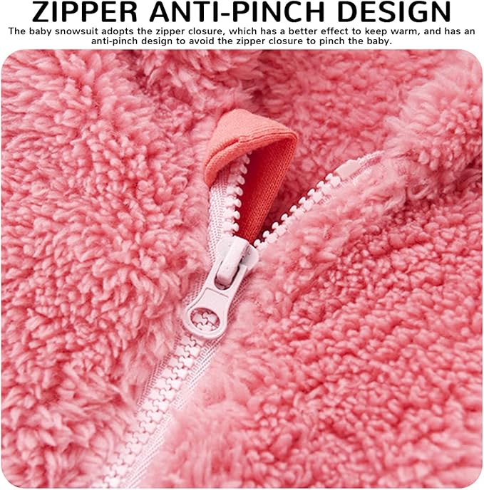 Baby Boy Girl Snowsuit Winter Warm Clothes Coat Infant Jumpsuit Toddler Outfit