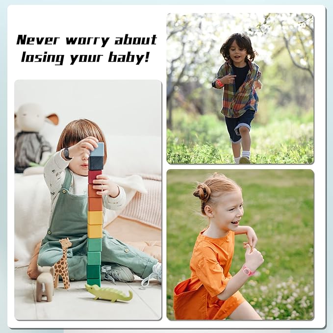 Kids Bracelet Compatible with AirTag, GPS Kid Tracker Holder Braided Wristband for Apple Air Tag, 2022 Upgraded Nylon Adjustable Anti Lost Airtag Watch Band for Kids Children Elders (black)