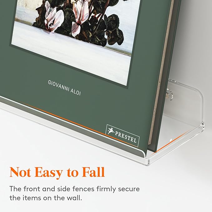 Lifewit Floating Shelves for Wall, 12 Pack Clear Acrylic Shelf 15" Room Decor for Bookcase/Vinyl Record Display/Photo/Picture in Bedroom, Living Room, Bathroom, Kitchen Storage and Organization