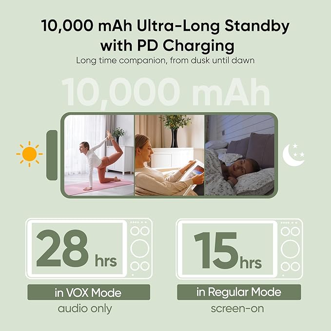 bonoch MegaView Baby Monitor No WiFi, 10" 720p Video Baby Montior with Camera and Audio, Up to Quad Split Screen, 10000mAh Battery, VOX Mode, Remote PTZ, Night Vision, for Multi-Child, Pets, Elderly