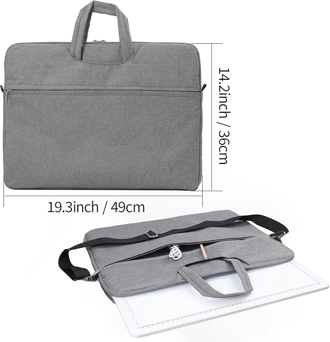 Zocelight Rechargeable A3 Tracing Light Box with Padded Case,Diamond Art Light Board with 4 Magnets,Wireless Light Pad for Diamond Painting,Ultra Bright Light Table for Drawing, Sketching(White)