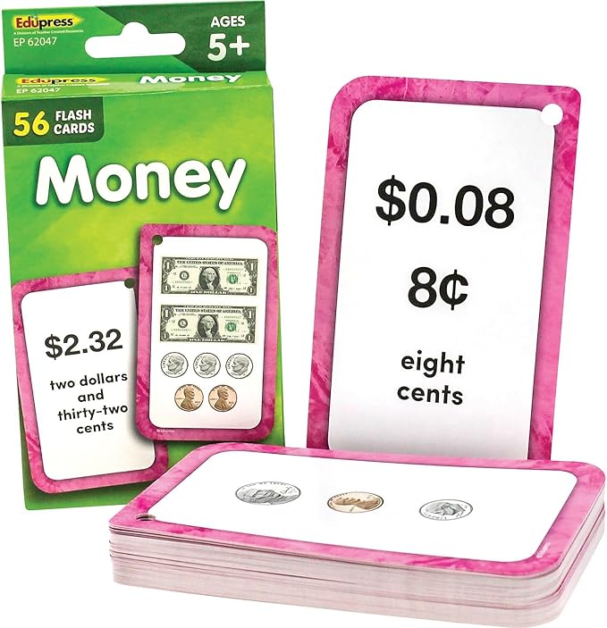 Teacher Created Resources Money Flash Cards (EP62047) 3-1/8" x 5-1/8"