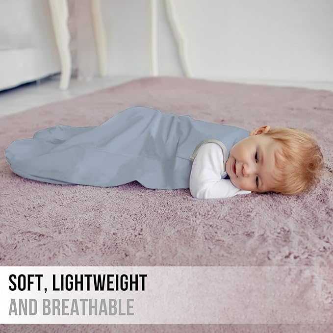 Mama Cheetah Baby Sleep Sack 0.5 TOG, Organic Cotton Baby Wearable Blanket with Two-Way Zipper, Swaddle Transition Baby Sleeping Bag for Newborn Infant Toddler Boy Girl, 12-18 Months