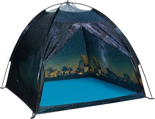 Magnetic Kids Play Tent - Imaginative Popup Space Tent for Indoor/Outdoor Fun - Galaxy Dome Playhouse for Boys & Girls - Perfect Kid's Gift - 47" x 47" x 43"