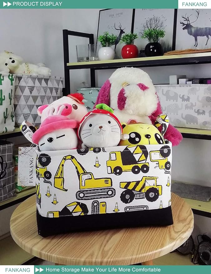 FANKANG Rectangular Laundry Basket Nursery Storage Fabric Storage Bin Storage Hamper,Gift Baskets (Engineering)