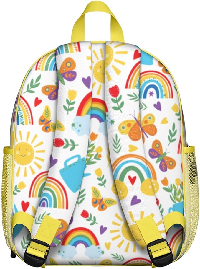 Toddler Backpack for Girls 3-8: Preschool Kindergarten Backpack - Cute Kids Backpacks for Girls Boys-Sunshine