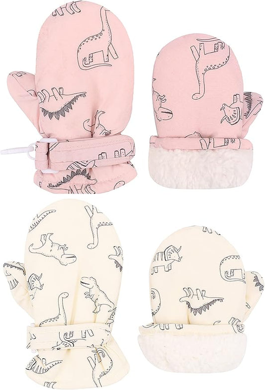 Toddler Gloves Kids Mittens Winter Warm Lined Fleece Gloves Waterproof Snow Baby Mitten for Boys Girls