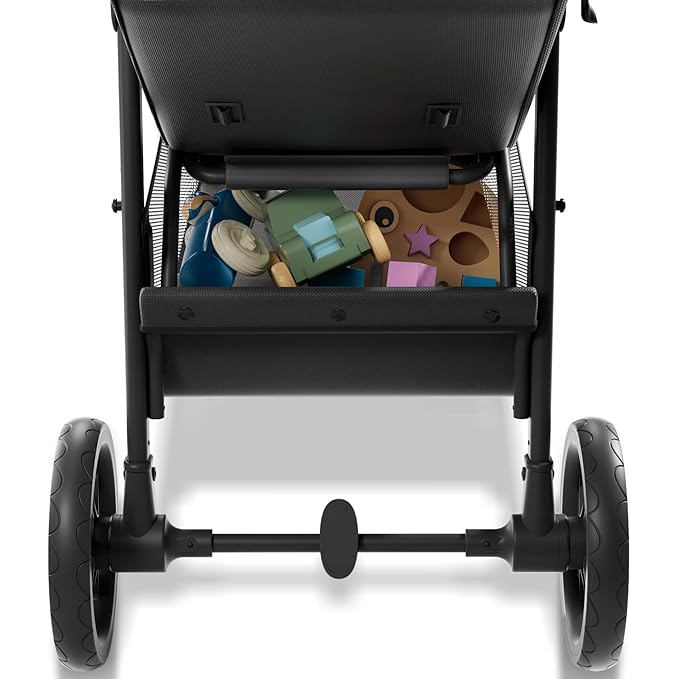 Mompush Nova Baby Stroller for Toddler, Infant & Newborn | Spacious Seat & Lie-Flat Mode | Compact One-Hand Fold, UPF 50+ Canopy & All-Wheel Suspension | Includes Rain Cover & Cup Holder