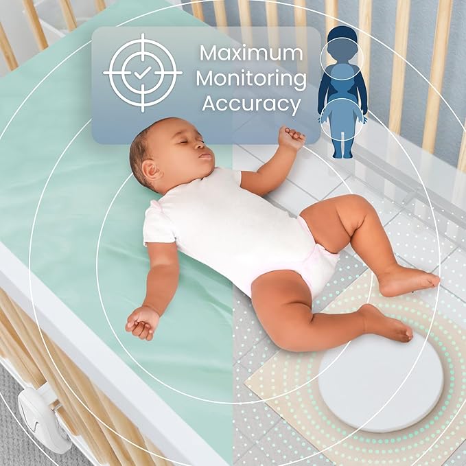 Babysense Video & Breathing Movement Monitor - Video Baby Monitor with Breathing Motion Detection & Alerts Bundle Pack - Video Monitor V24R with Babysense 7 Under-The-Mattress Sleep Monitor