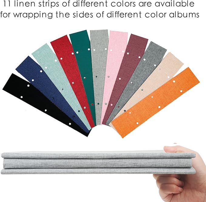 Spbapr Photo Album Self Adhesive Scrapbook Refill Pages for 11x10.6inch Photo Album