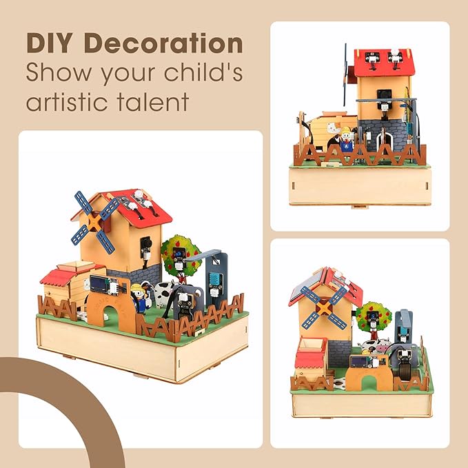 STEM Kit for Kids Age 12+,ACEBOTT ESP32 Smart Farm STEM Kits Compatible with Arduino & Scratch,Automatic Watering & Pet Feeder,DIY Coding Project Gift for Teens & Adults(NO Anti-Reverse)