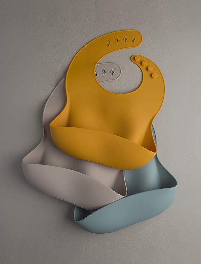 Loulou Lollipop Soft, Waterproof Silicone Feeding Bib