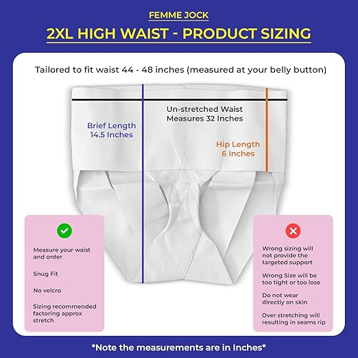 Women’s Pelvic Orthotic Support Belt ― Uterus Girdle for Prolapsed Bladder | Vulvar Varicosities | Postpartum Recovery | Dysfunction Pain Relief - High Waist - WHITE - XXL