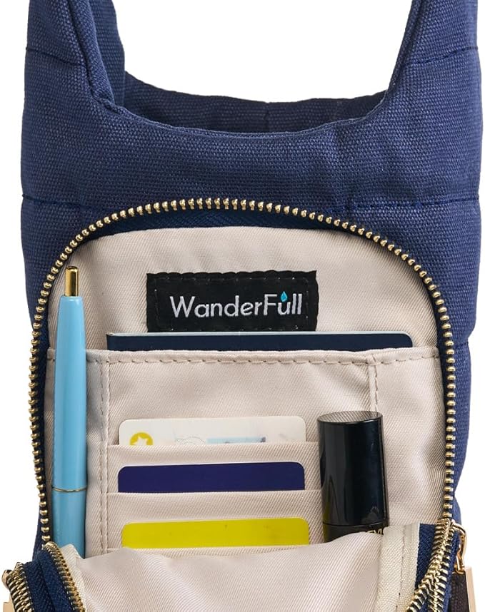 WanderFull® Original HydroBag® Collection, Water Bottle Holder w/Strap & Phone Pocket, Hands-Free Crossbody Water Bottle Bag