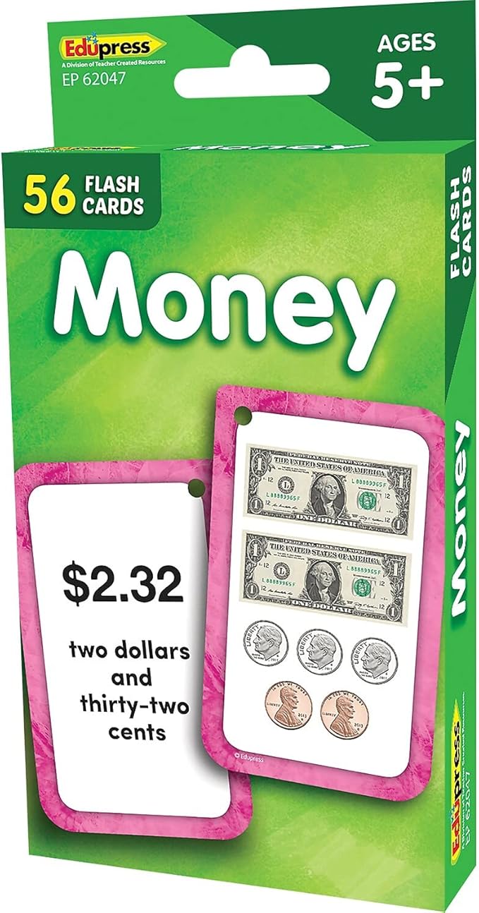 Teacher Created Resources Money Flash Cards (EP62047) 3-1/8" x 5-1/8"