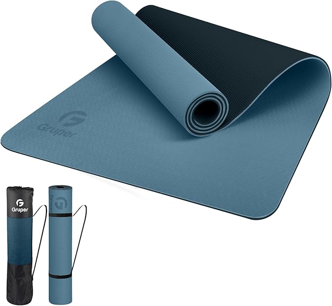 Yoga Mat Non Slip, Eco Friendly Fitness Exercise Mat with Carrying Strap,Pro Yoga Mats for Women,Workout Mats for Home, Pilates and Floor Exercises