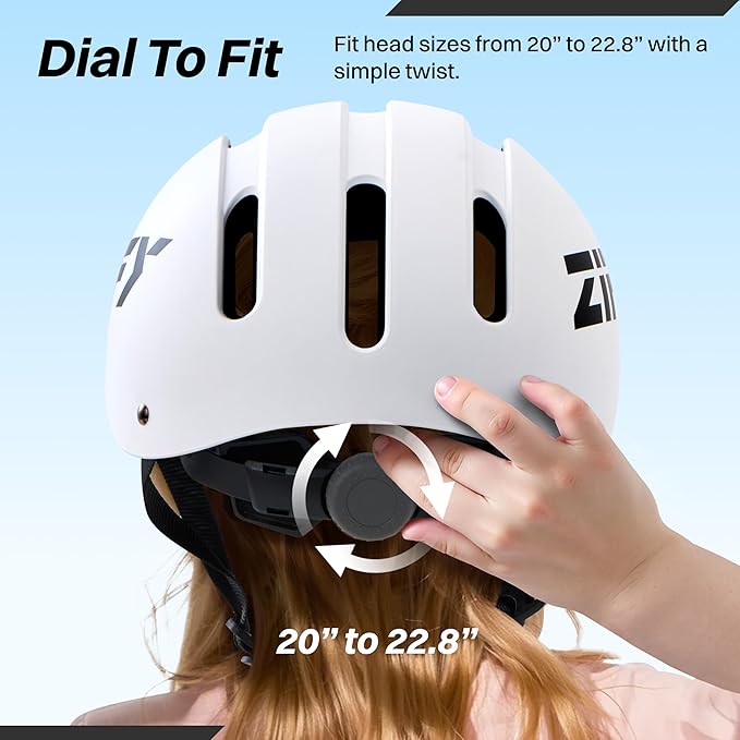 ZIFFY Kids/Toddler Bike Helmet, Adjustable, Lightweight, Safety Certified Scooter Helmet for Boys & Girls with Washable Inner Lining, 2 Sizes, 4 Colors – Fits Toddlers to Youth