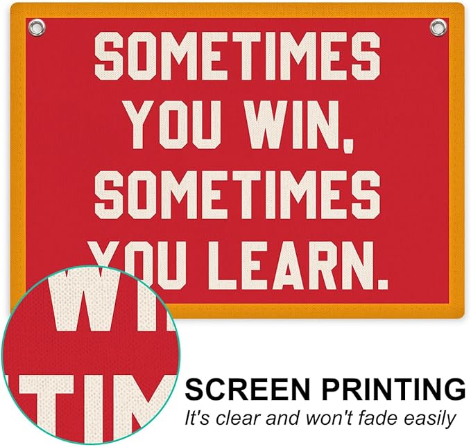 Inspirational Banner, Motivational Wall Decor, Positive Affirmations Wall Hanging, Vintage Banner Flag, Wall Flag Home Living Room Classroom Office Decor, Banner for Room