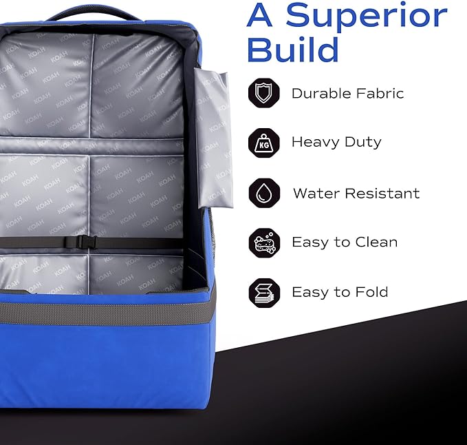 Koah Car Seat Backpack Padded Bag for Air Travel and Airport Gate Check-in with Padded Shoulder Straps