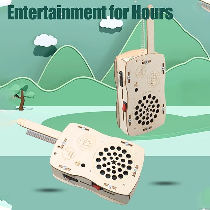 STEM Toys Crafts Kits for Boys Girls Age 5-7 8-13 8-10-12-14 Science DIY Building Kits Kids Activities Walkie Talkies Birthday Gifts for 6 7 8 9 10 11 12 13 14+ Years Old Boys Teens Gift Ideas