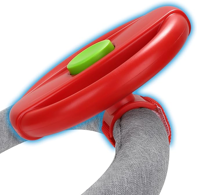 Accmor Stroller Steering Wheel Toy, Pretend Driving Simulated Steering Wheel for Baby Stroller Shopping Carts, Universal Detachable Funny Stroller Shopping Carts Toy Attachment Accessories