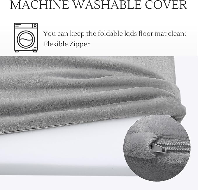 MeMoreCool Kids Floor Futon Mattress Large 6x4 FT, Thicken Foam Tatami Mattress for Children Play Area, Foldable Sleeping Pad Crawling Tatami Mat for Playroom